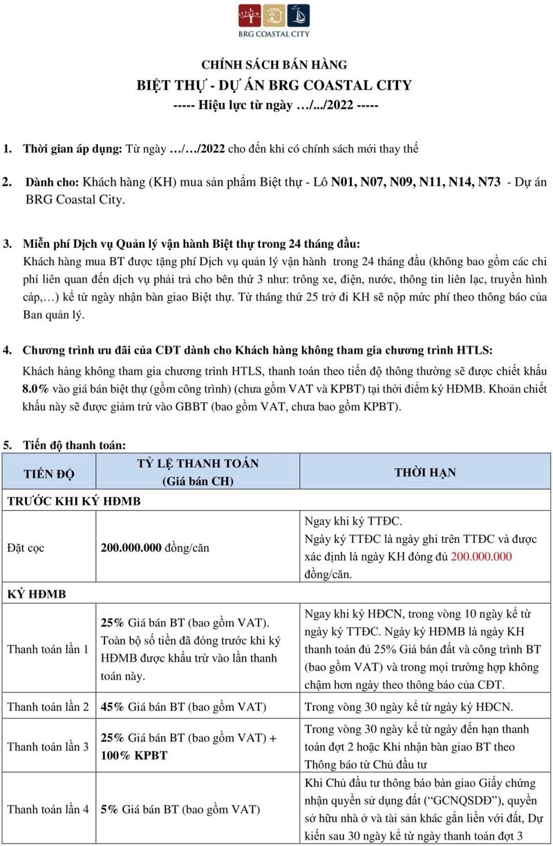 BRG Coastal City Đồ Sơn Hải Phòng