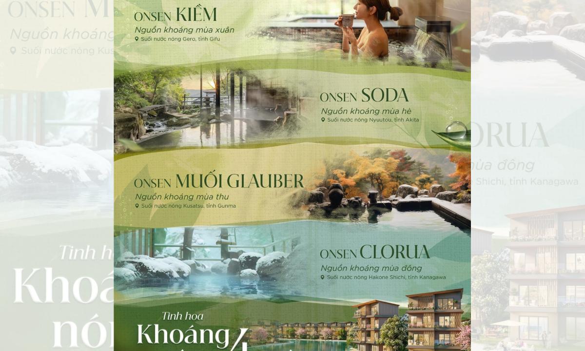 Tinh hoa khoáng nóng 4 mùa