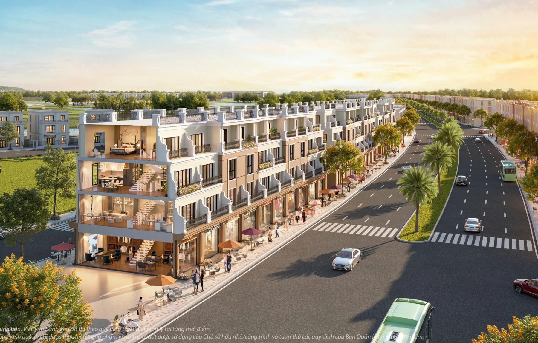 Thiết kế Shophouse 2-3-4 tầng đều vô cùng linh hoạt