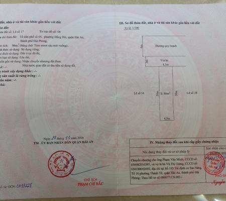 Nhà 4,5 tầng có thang máy 86m2 khu TĐC Thiên Đường, Hải An