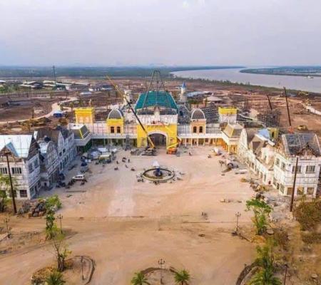 tiến độ hiện tại từ flycam VinWonder