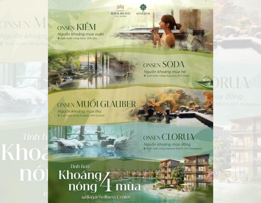 Tinh hoa khoáng nóng 4 mùa