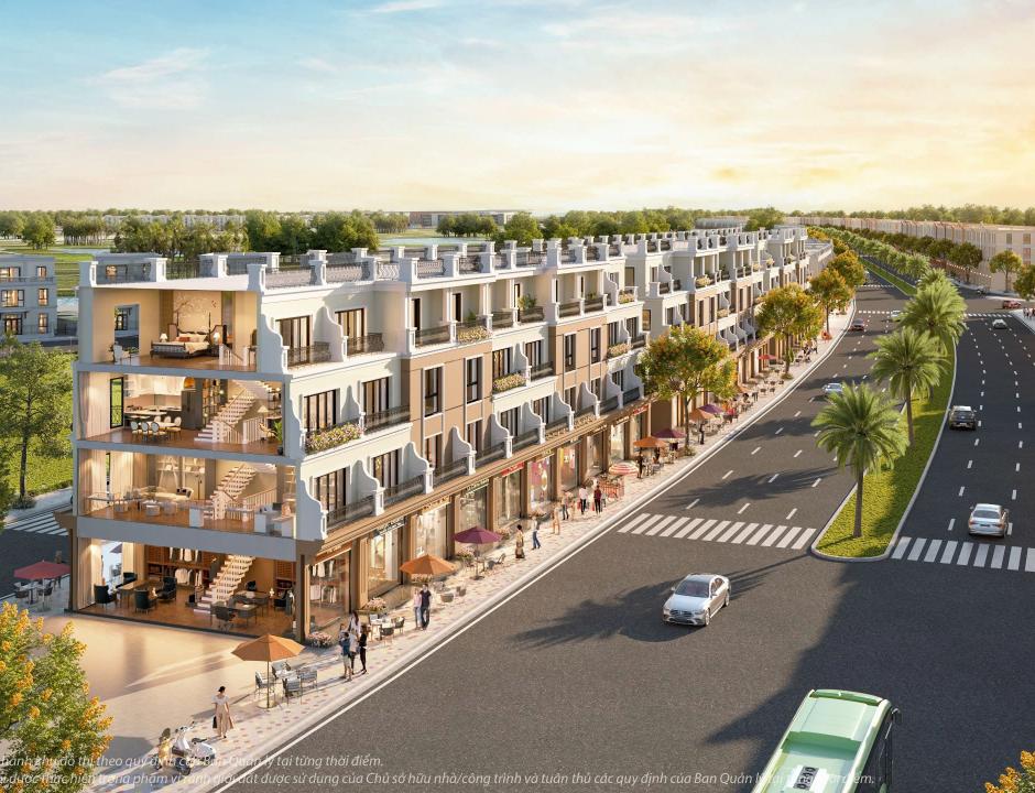 Thiết kế Shophouse 2-3-4 tầng đều vô cùng linh hoạt